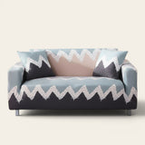 Sofa Cover – Mountain Print – Stormy Blue