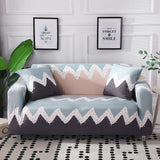 Sofa Cover – Mountain Print – Stormy Blue