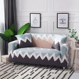 Sofa Cover – Mountain Print – Stormy Blue
