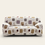 Sofa Cover – Mushroom Print – Ivory Cream