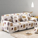 Sofa Cover – Mushroom Print – Ivory Cream