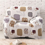 Sofa Cover – Mushroom Print – Ivory Cream