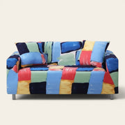 Sofa Cover – Paint Block – Stormy Blue
