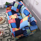 Sofa Cover – Paint Block – Stormy Blue