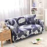 Sofa Cover – Tropical Palm – Stormy Blue
