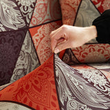 Sofa Cover – Patchwork Floral – Caramel