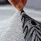 Sofa Cover – Feather Sketch – Pearl Grey