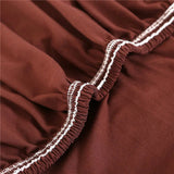 Sofa Cover – Plain Stretch – Auburn Brown