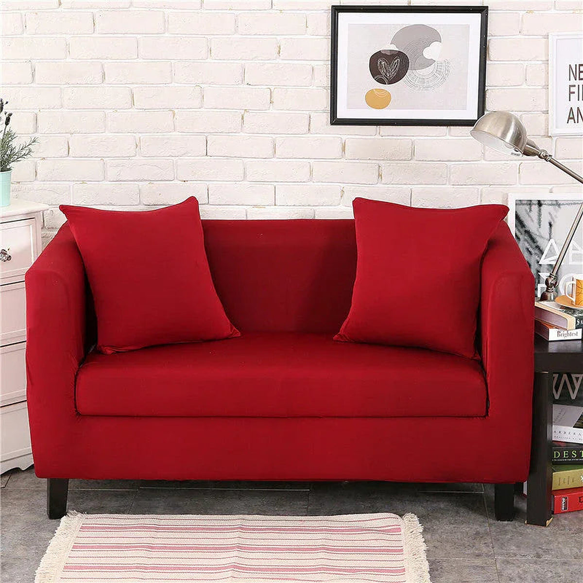 Sofa Cover – Plain Stretch – Bordeaux