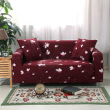 Sofa Cover – Floral Magnolia – Bordeaux