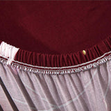 Sofa Cover – Floral Magnolia – Bordeaux