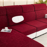 Sofa Cushion Cover – Plain Stretch – Bordeaux