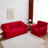 Sofa Cover – Plain Stretch – Cherry