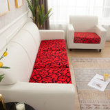 Sofa Cushion Cover – Floral Print – Bordeaux