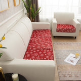 Sofa Cushion Cover – Snowflake Print – Bordeaux