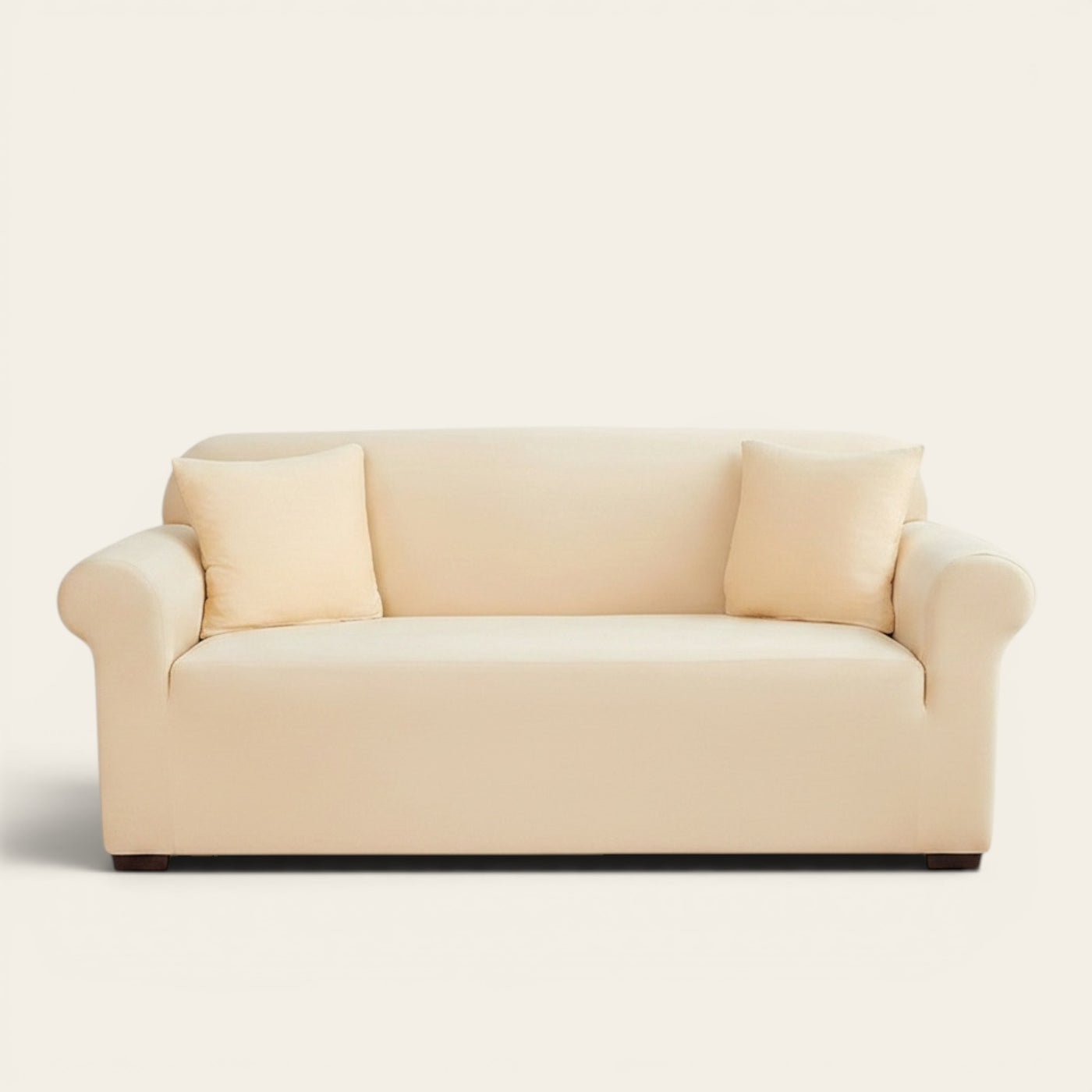 Sofa Cover – Plain Stretch – Bouclé Sand
