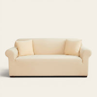Sofa Cover – Plain Stretch – Bouclé Sand