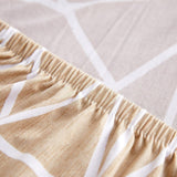Sofa Cover – Geometric Lines – Bouclé Sand