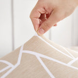 Sofa Cover – Geometric Lines – Bouclé Sand
