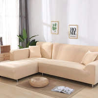Sofa Cover – Plain Stretch – Bouclé Sand