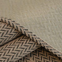 Non-Slip Sofa Cover – Striped Weave – Bouclé Sand