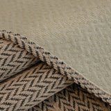 Non-Slip Sofa Cover – Striped Weave – Bouclé Sand