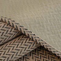 Non-Slip Sofa Cover – Striped Weave – Bouclé Sand