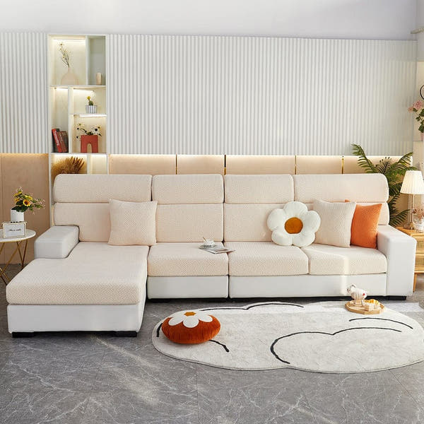 Sofa Cushion Cover – Knit – Bouclé Sand