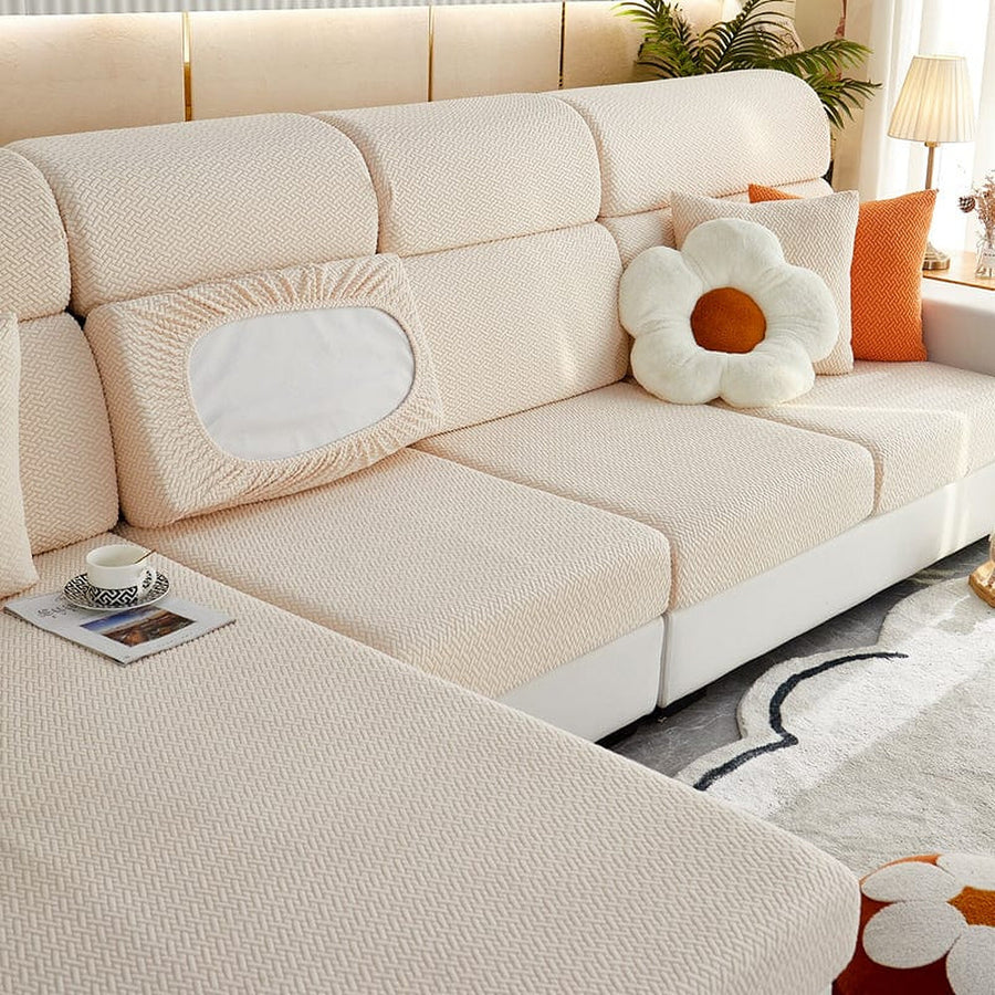 Sofa Cushion Cover – Knit – Bouclé Sand