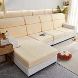 Sofa Cushion Cover – Plain Stretch – Bouclé Sand