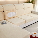 Sofa Cushion Cover – Plain Stretch – Bouclé Sand