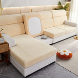 Sofa Cushion Cover – Plain Stretch – Bouclé Sand