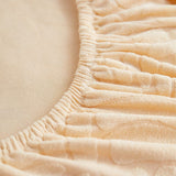Sofa Cushion Cover – Plain Stretch – Bouclé Sand
