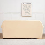 Sofa Cover – Plain Stretch – Bouclé Sand