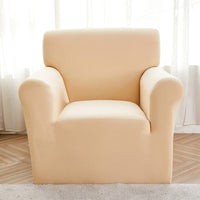 Sofa Cover – Plain Stretch – Bouclé Sand