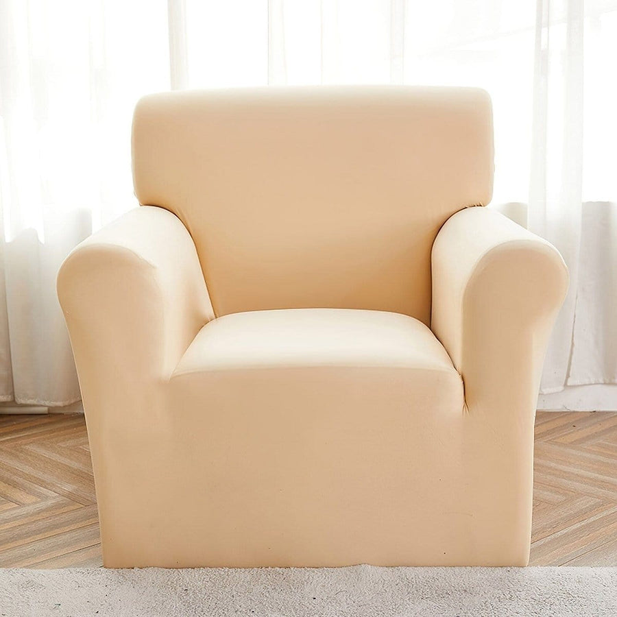 Sofa Cover – Plain Stretch – Bouclé Sand