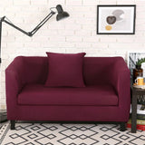 Sofa Cover – Plain Stretch – Burgundy