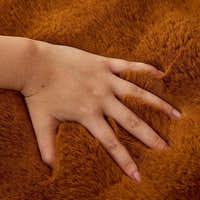 Non-Slip Sofa Cover – Velvet Brick – Caramel