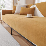 Non-Slip Sofa Cover – Plain Stretch – Caramel