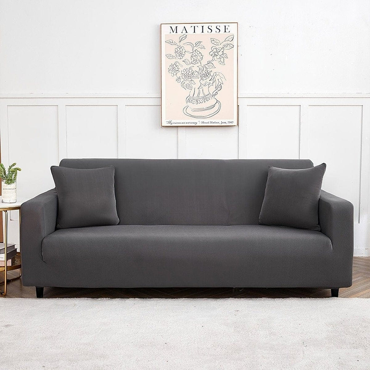 Sofa Cover – Smooth – Charcoal