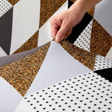 Sofa Cover – Geometric Harlequin – Espresso