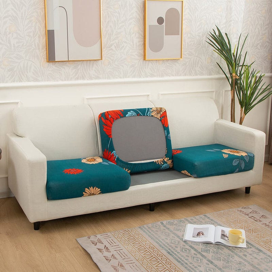 Sofa Cushion Cover – Tropical Floral – Forest