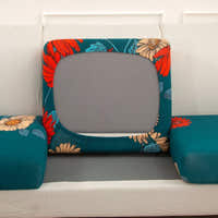 Sofa Cushion Cover – Tropical Floral – Forest