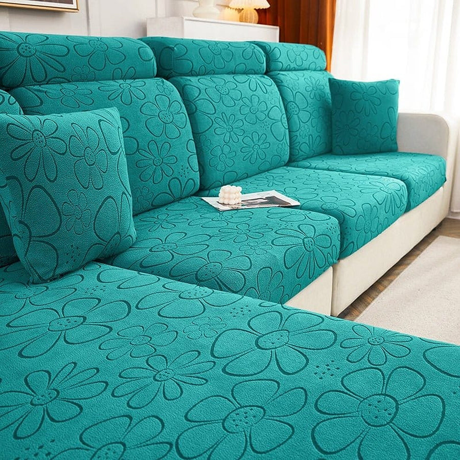 Sofa Cushion Cover – Plain Stretch – Forest
