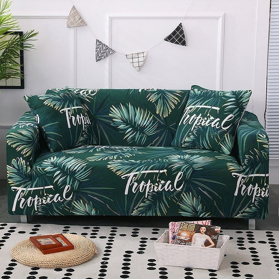 Sofa Cover – Tropical Print – Forest