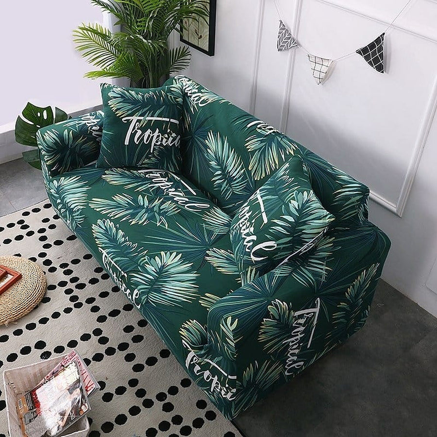 Sofa Cover – Tropical Print – Forest