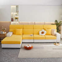 Sofa Cushion Cover – Plain Stretch Sectional – Honey