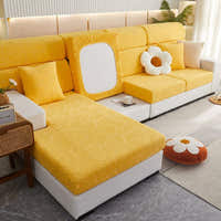Sofa Cushion Cover – Plain Stretch Sectional – Honey