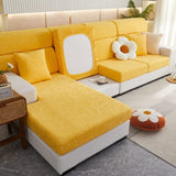 Sofa Cushion Cover – Plain Stretch Sectional – Honey