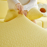 Sofa Cushion Cover – Plain Stretch – Honey